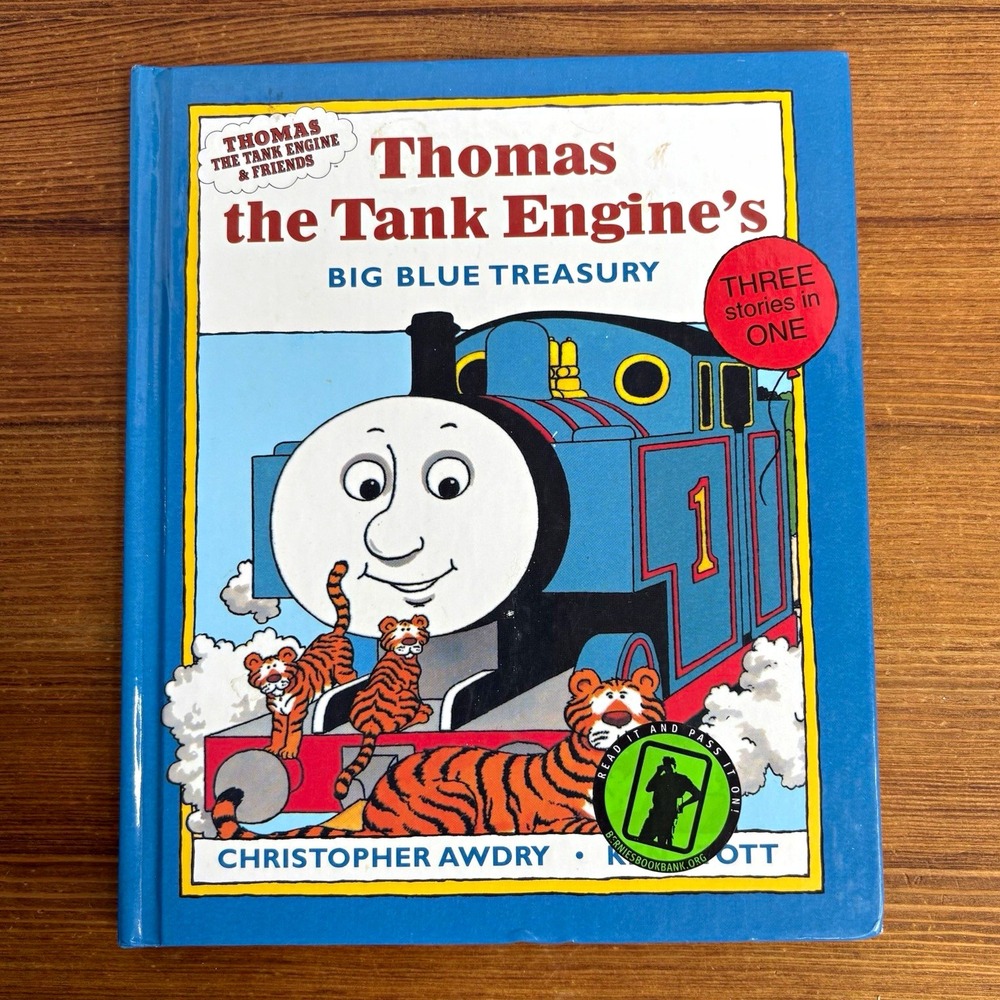 1995 Thomas the Tank Engine Big Blue Treasury Hardcover Illustrated